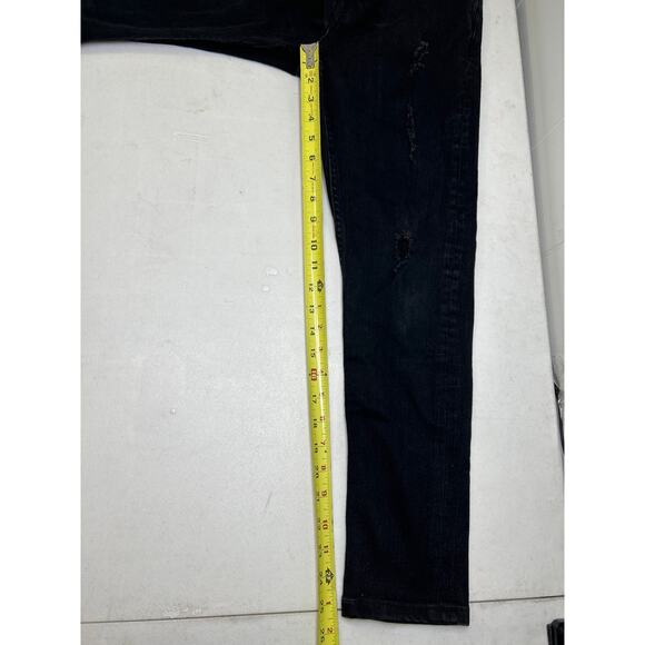 ALLSAINTS CIGARETTE SKINNY JEANS, WASHED BLACK cropped ankle size 28 - Picture 7 of 9